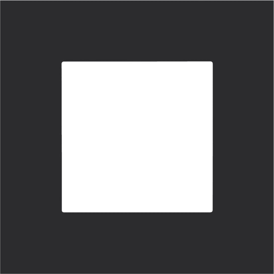 NIKO Afdekplaat PURE (60mm) enkelvoudig