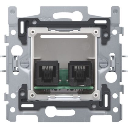 NIKO Sokkel telefooncontactdoos 2x RJ11 parallel 170-09030