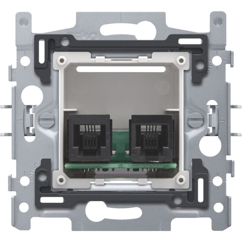 NIKO Sokkel telefooncontactdoos 2x RJ11 parallel 170-09030