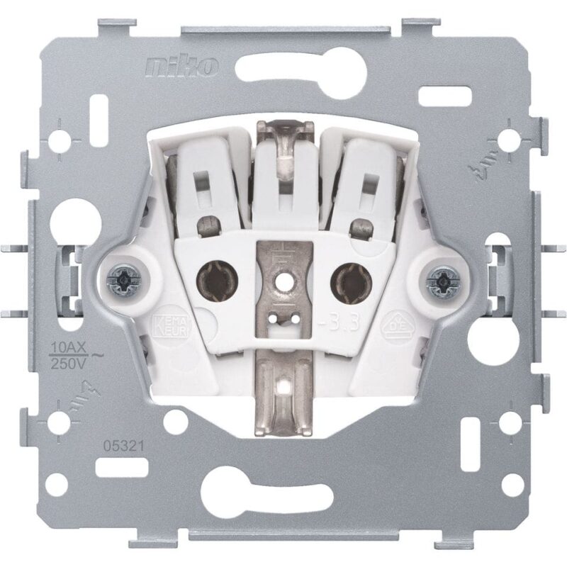 NIKO Wandcontactdoos 74/41 RA 64 randaarding 170-34300