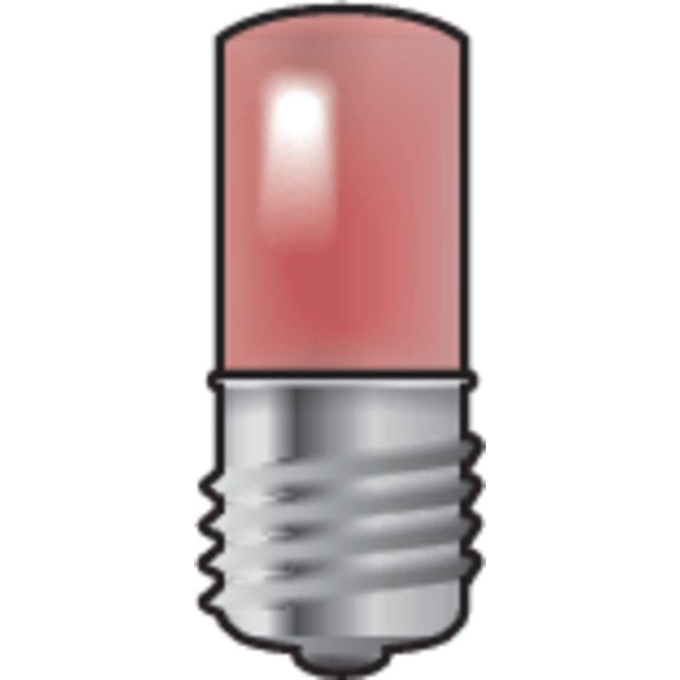 NIKO E10-lamp met rode led voor drukknoppen/signaalapparaten 6a 170-37003