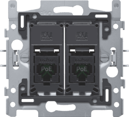 NIKO 2 rj45-aansluitingen utp cat5e