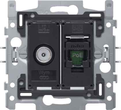 NIKO Coax/rj45-aansl. utp cat5e