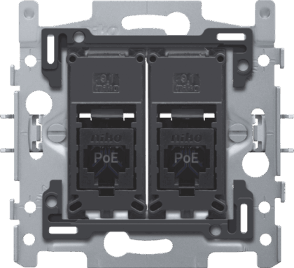 NIKO 2 rj45-aansluitingen utp cat6