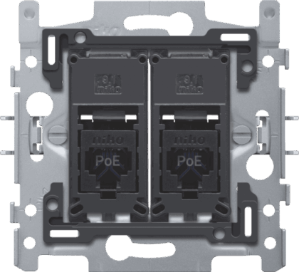 NIKO 2 rj45-aansluitingen utp cat6a