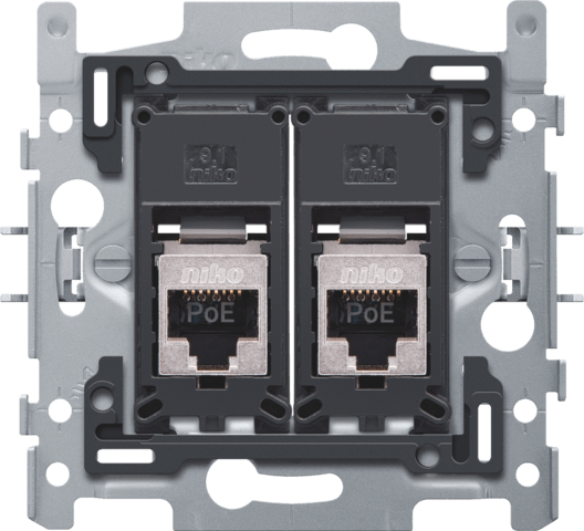 NIKO 2 rj45-aansluitingen stp cat6a