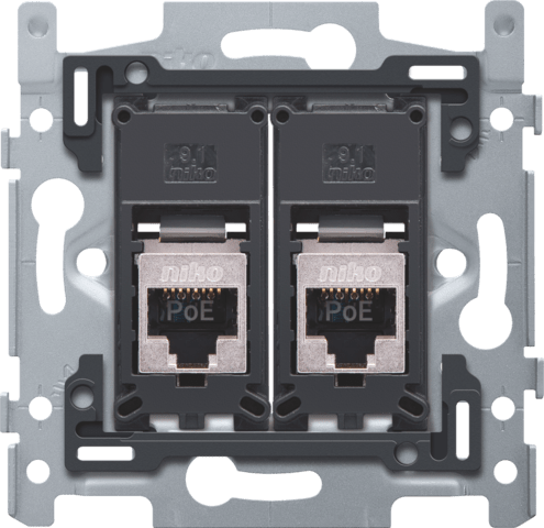 NIKO 2 rj45-aansluitingen stp cat6