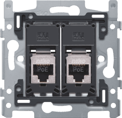 NIKO 2 rj45-aansluitingen stp cat6a