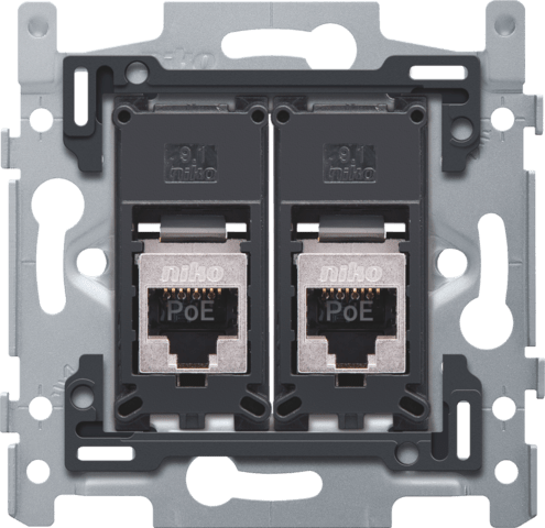 NIKO 2 rj45-aansluitingen stp cat6a
