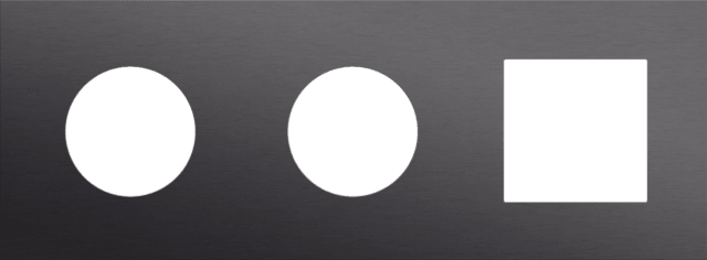 NIKO 3-Voudige afdekplaat h71 vr 2 stopc + fct