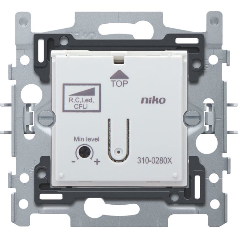 NIKO Drukknopdimmer LED 100VA met klauwbevestiging 310-02800