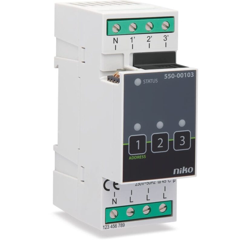 NIKO Schakelmodule NHC voor 3 verschillende kringen 550-00103