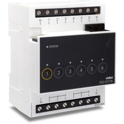 NIKO Schakelmodule NHC voor 6 verschillende kringen 550-00106