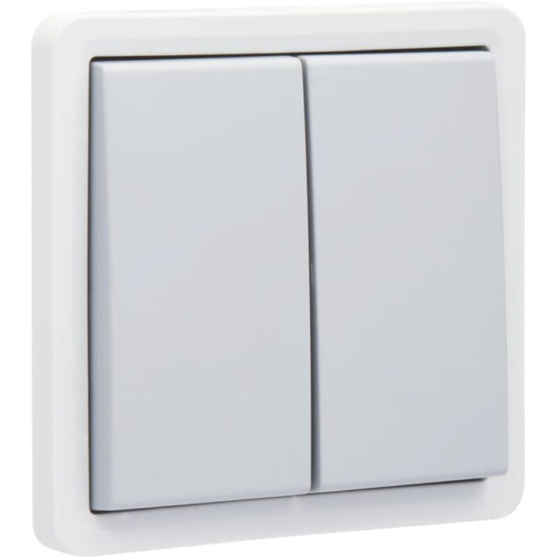 NIKO Hydro spuitwaterdichte dubbele drukknop 10a zonder led