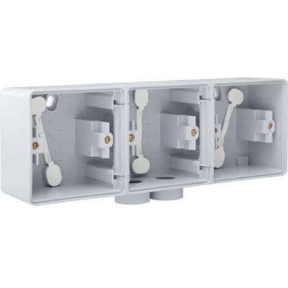 NIKO Hydro spuitwaterdichte 3-voud. opbouwdoos