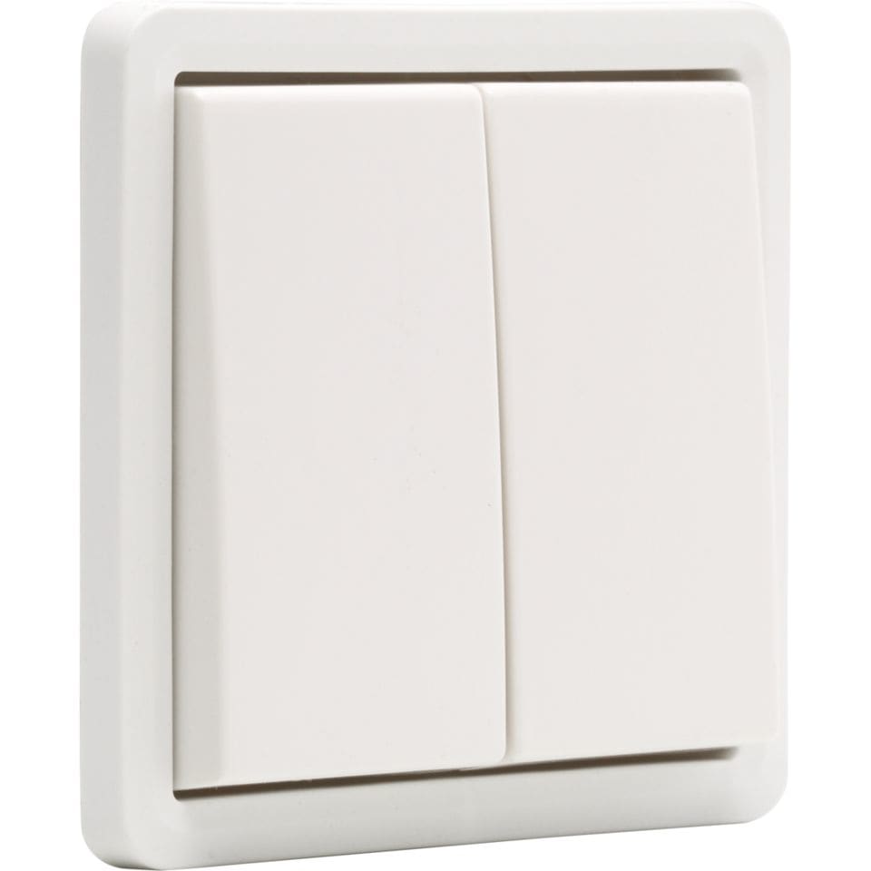 NIKO Hydro spuitwaterdichte dubbele drukknop 10a zonder led