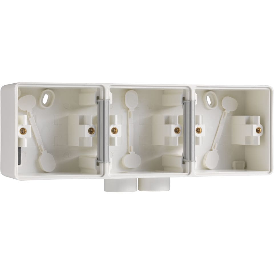 NIKO Hydro spuitwaterdichte 3-voud. opbouwdoos