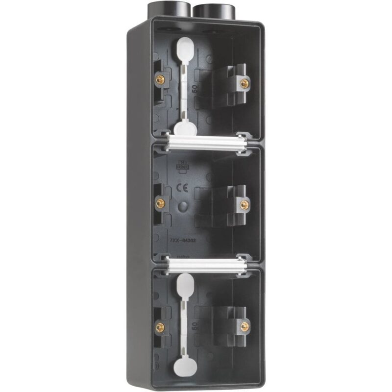 NIKO Hydro spuitwaterdichte 3-voud. opbouwdoos