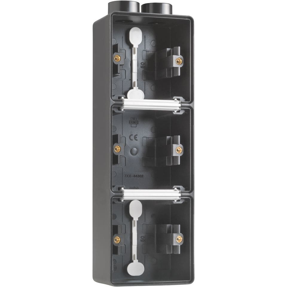 NIKO Hydro spuitwaterdichte 3-voud. opbouwdoos