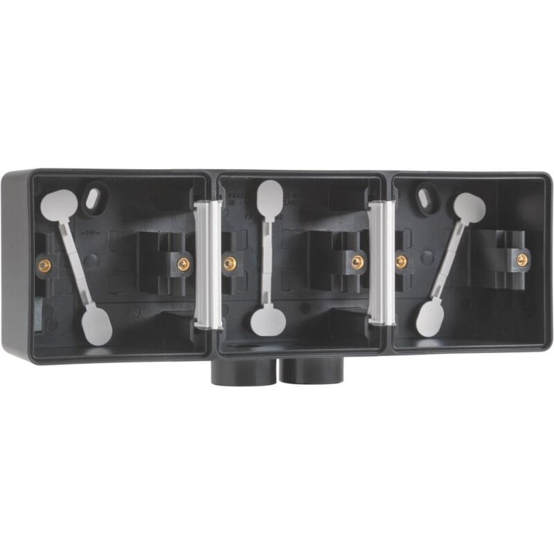 NIKO Hydro spuitwaterdichte 3-voud. opbouwdoos