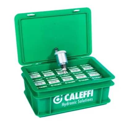 Caleffi Promobox Minical automatische ontluchter 3/8 M - chroom (box van 15st) - prijs per box NLPRO502132-A