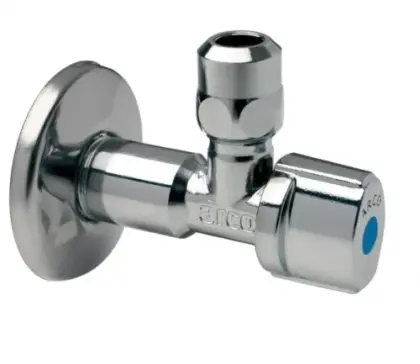 Arco A-80 hoekstopbolkraan met terugslagklep MF 1/2 x 10 mm - chroom - Belgaqua gekeurd NOV25R