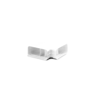 NOVY Horizontale bocht 90° met luchtgeleiders voor vlak kanaal - 94x175x227mm 906403