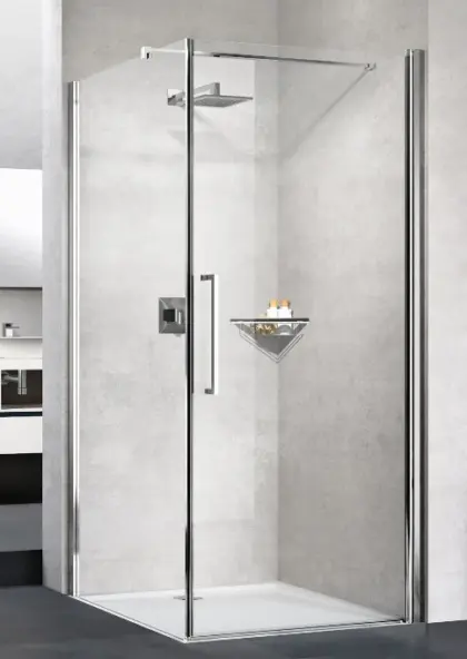 Novellini Douchedeur Novellini Young 2.0 draaideur met vast paneel B:1140-1180mm veiligheidsglas G+F Y2G87-1B