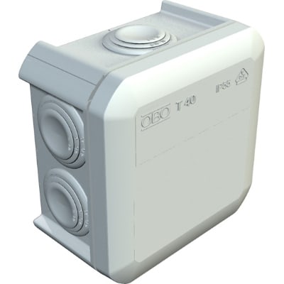 OBO BETTERMANN Aftakdoos T40 lichtgrijs 2007045