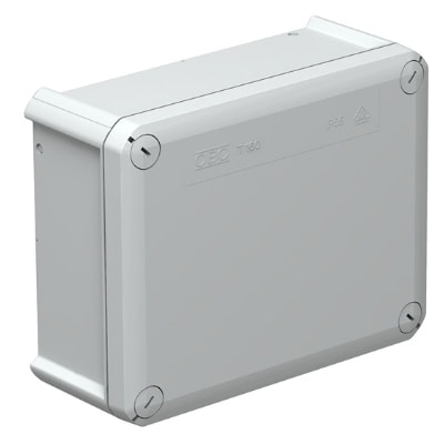 OBO BETTERMANN Aftakdoos T160 gesloten lichtgrijs 2007271