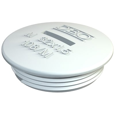 OBO BETTERMANN Blindstop metrisch M63 polystyreen 2033038