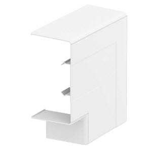 OBO BETTERMANN RAPID45/53x100-1 PC/ABS WIT PLATTE HOEKKAP 6113090