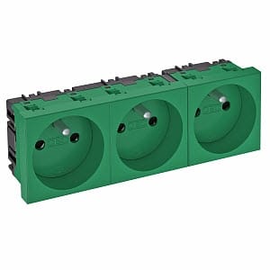 OBO BETTERMANN STOPCONTACT 45MM 3x 90° GROEN 6120196