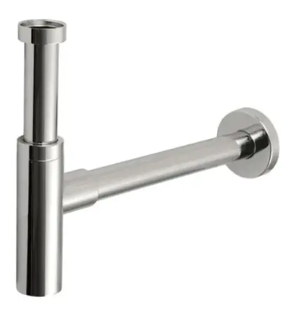 OMP Eleganta bekersifon 5/4 x 32 mm - chroom OMP-710.1355K
