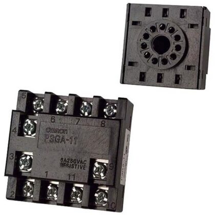 OMRON 11 pins voet voor tijdrelais of teller