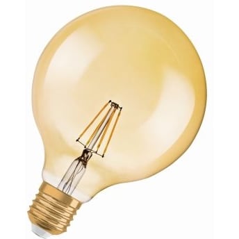 OSRAM Vintage 1906 LED CLASSIC Globe Dimmable 6.5W 824 Gold E27 4058075808997