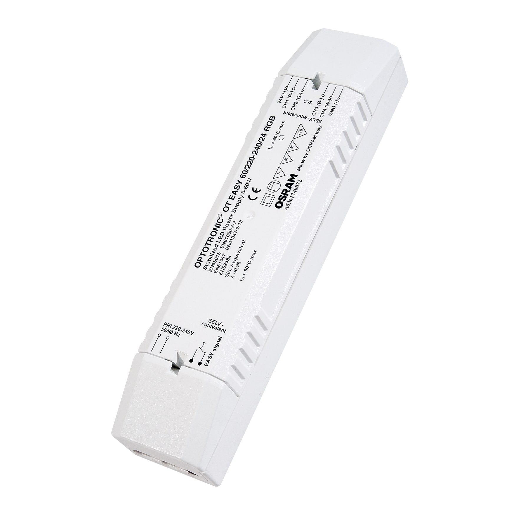 OSRAM OSR OT EASY 60 II/220-240/24RGB+WDIM 4-kanaals dimmer en LED voeding 92500222451