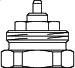 Oventrop Adapteraanpassing M30 x 1 -> M30 x 1