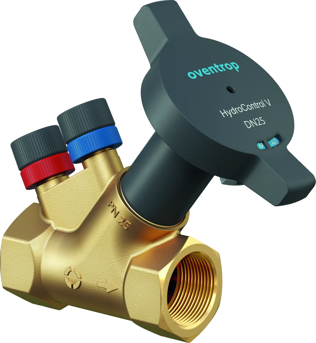 Oventrop Strangafsluiter HydroControl V PN 25 Binnendraad
