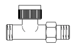 Oventrop Thermostaatkraan recht 1/2 x 3/4 AV9 oventrop (ex 1183897) 1183847