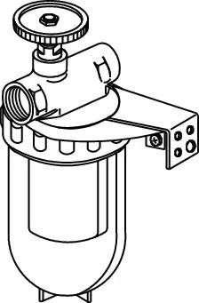 Oventrop Oliefilter enkel 3/8 kraan ff nikkel el oventrop 2123103