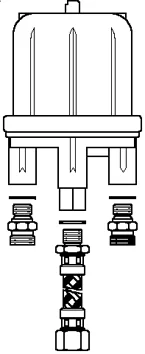 Oventrop Vlotterontluchter Oventrop Toc-Uno-N messing 1/4" binnendraad cilindrisch BSPT-Rp (ISO 7-1 / EN 10226-1) 2142900