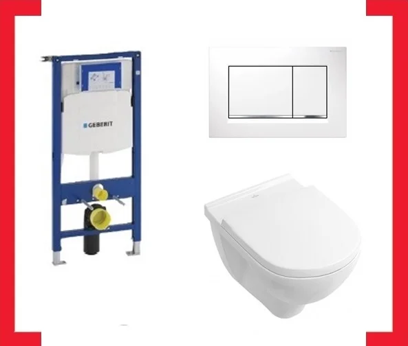 - Wandwc - diep open spoelrand 36x56x wit incl. spoelreservoir
