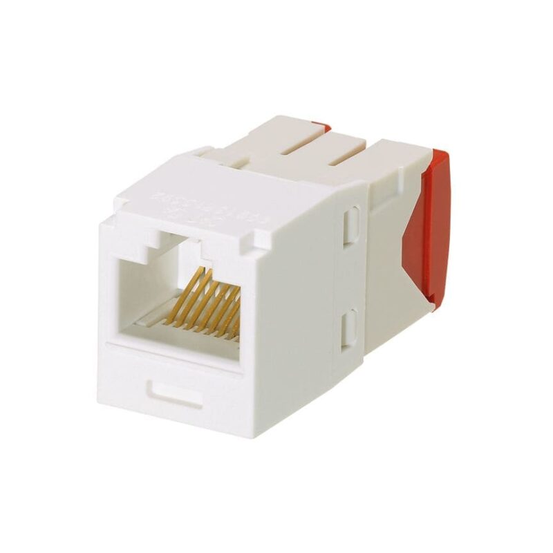 PANDUIT Category 5e RJ45 8 position unshielded module arctic white CJ5E88TGAW
