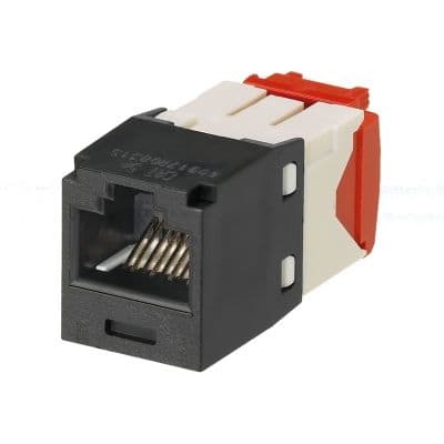 PANDUIT Category 5E RJ45 8 positions unshielded module black CJ5E88TGBL