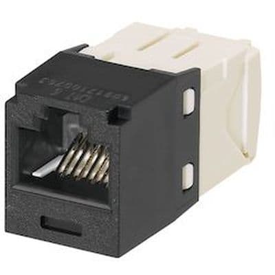 PANDUIT Category 6 RJ45 8 position unshielded module black CJ688TGBL