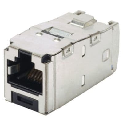 PANDUIT Category 6A 10G RJ45 8 position shielded module + integrated shield CJS6X88TGY