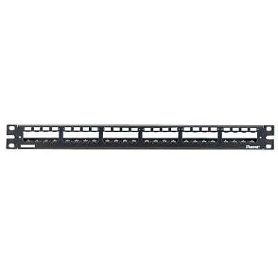PANDUIT 24-port all metal modular patch panel empty with strain relief bar 1U CP24WSBLY