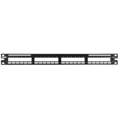 PANDUIT QN PATCHPANEL FLAT 24-PORT 1RU QPP24BL