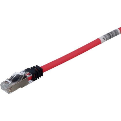 PANDUIT Patchcord koper CAT6A S/FTP 26AWG 2m rood + 2 modulair TX Plus Plug STP6X2MRD
